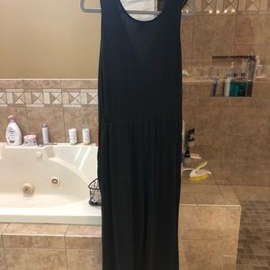 Sleeveless black romper. Worn once for pictures.